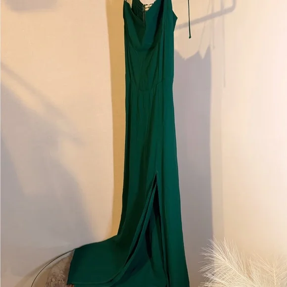 Reformation Juliette Dress Emerald - Picture 6 of 7